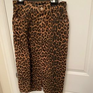 Zara denim pencil skirt